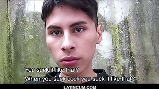 Young Broke Latino Twink Has Sex With Stranger Off Street Of Money POV