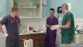 Gay nurses have a threesome