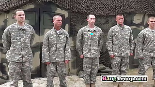 Gay soldiers are contrived into getting their assholes deeply drilled
